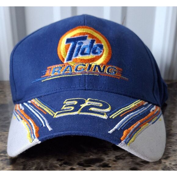 Vintage Ricky Craven #32 Tide Racing Snapback Hat Cap Adjustable Downy NASCAR - Picture 3 of 8